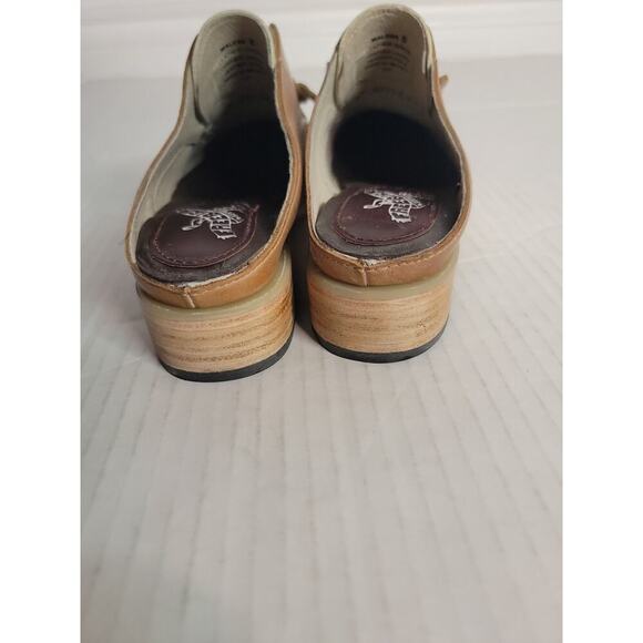 Freebird By Steven Malena Mules Two Tone Leather Croc Slip On Shoes Retro Sz 8 - Picture 6 of 8